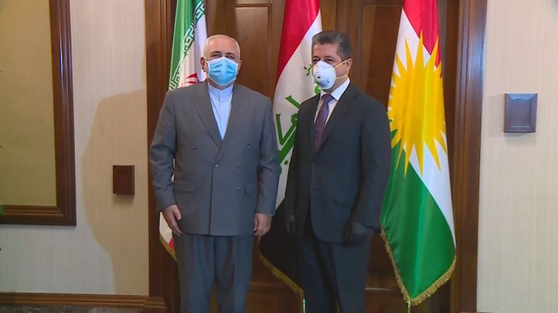 مسرور بارزانی و جواد ظریف روابط میان اربیل و تهران را بررسی کردند